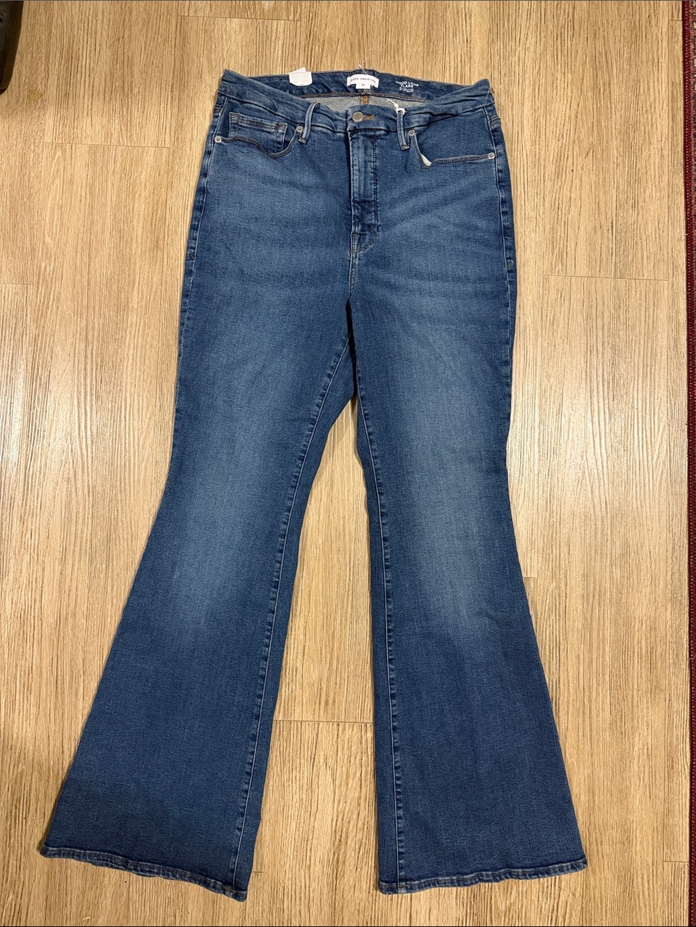 Good American High-Rise Flared Jeans - Blue size 15